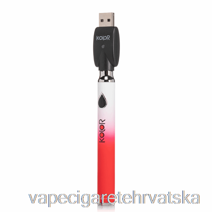 Vape Cigarete Leaf Buddi Kolor Twist Slim 650mah Baterija Crvena